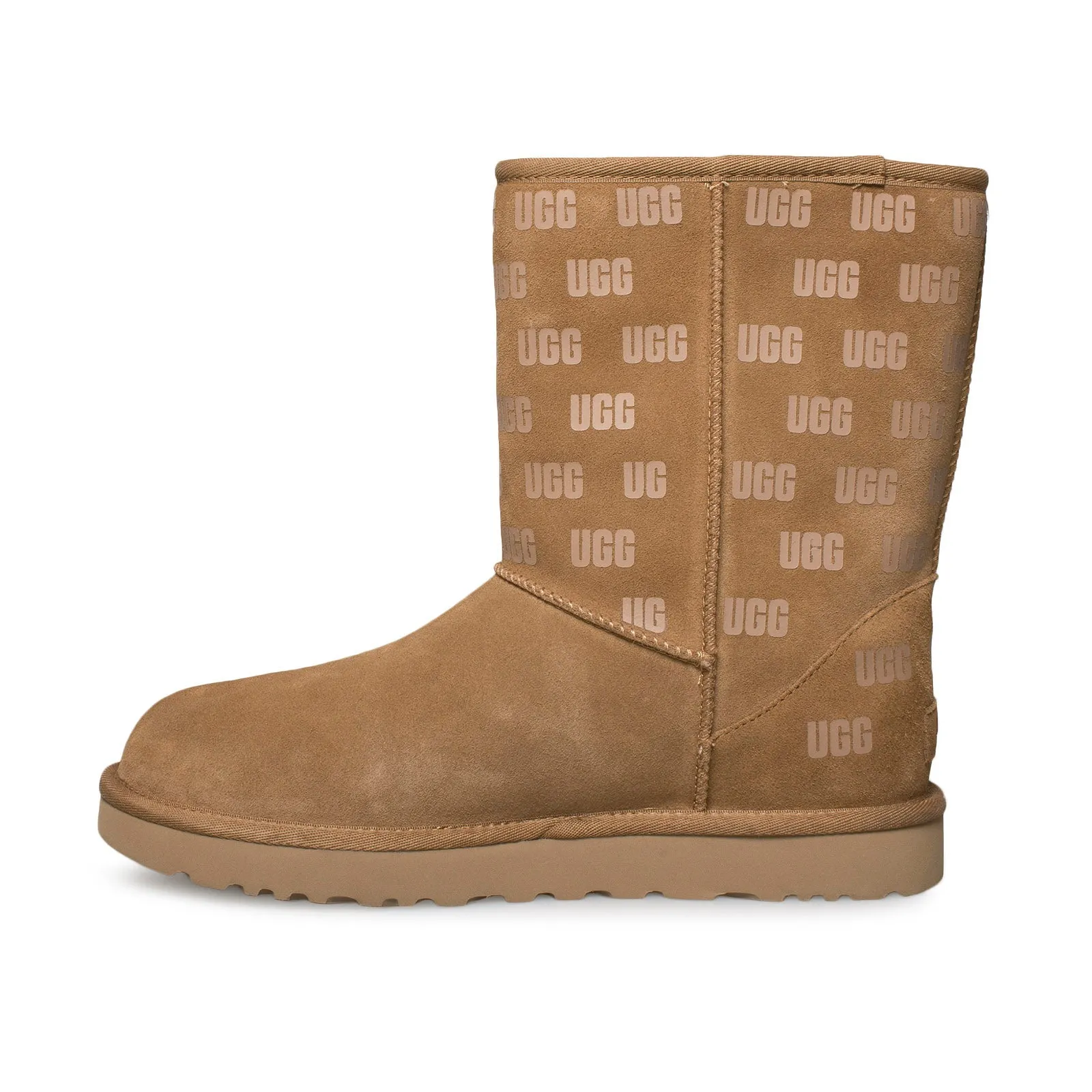 UGG Classic Short II UGG Print Chestnut Boots - Women's