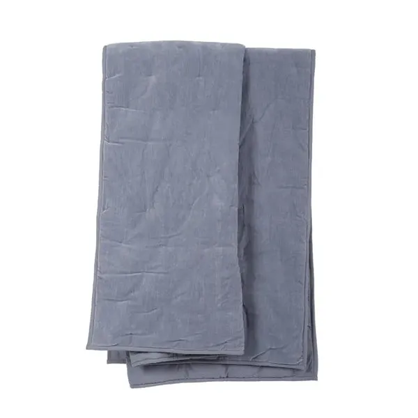 Vera Cotton Velvet Throw 130 x 180cm - Denim