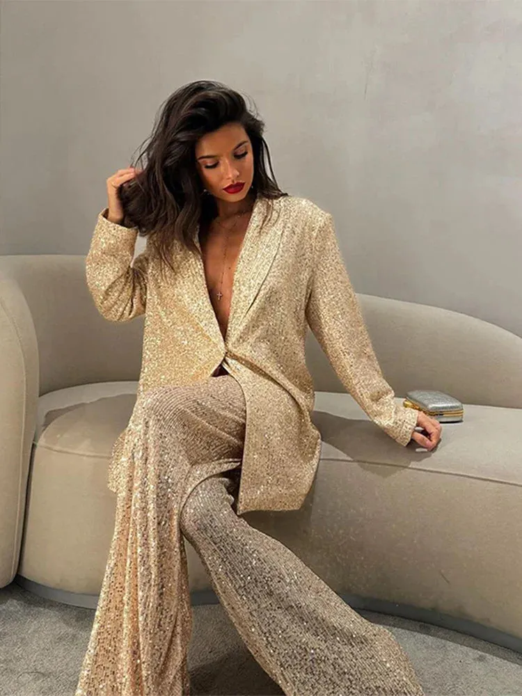 Victoria - Sequin sparkling suit