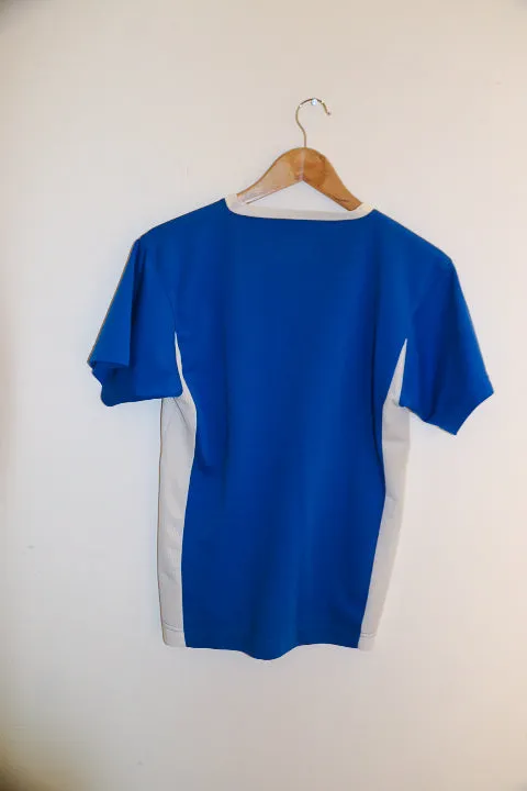 vintage puma blue and white mens V-neck Xsmall tees