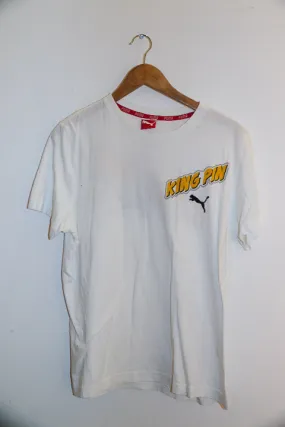 Vintage Puma King Pin mens large white tees