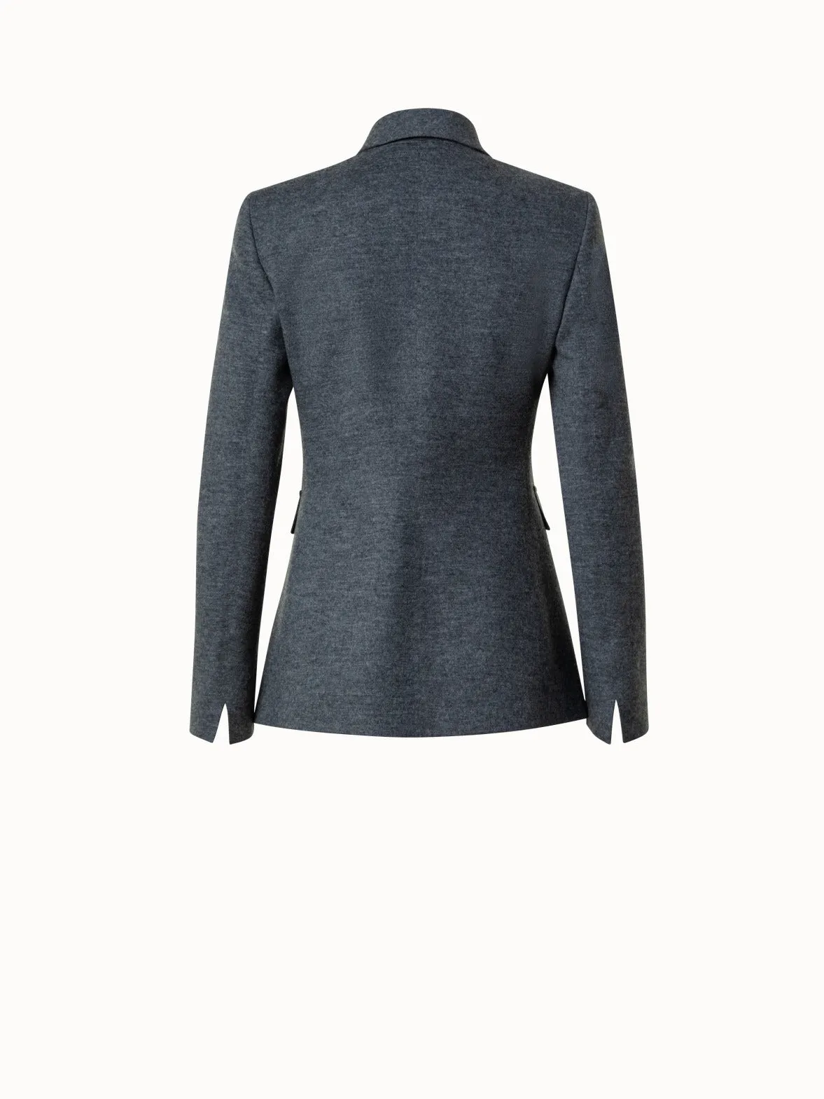 Welted Wool Jersey Jacket