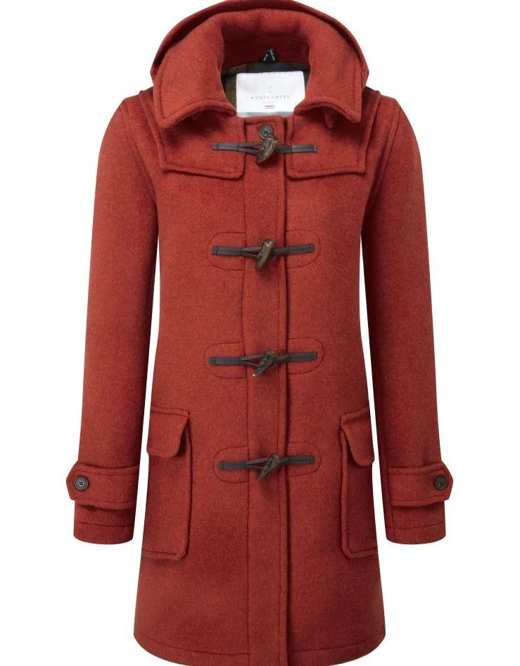 Women's London Classic Fit Duffle Coat - Burnt Orange