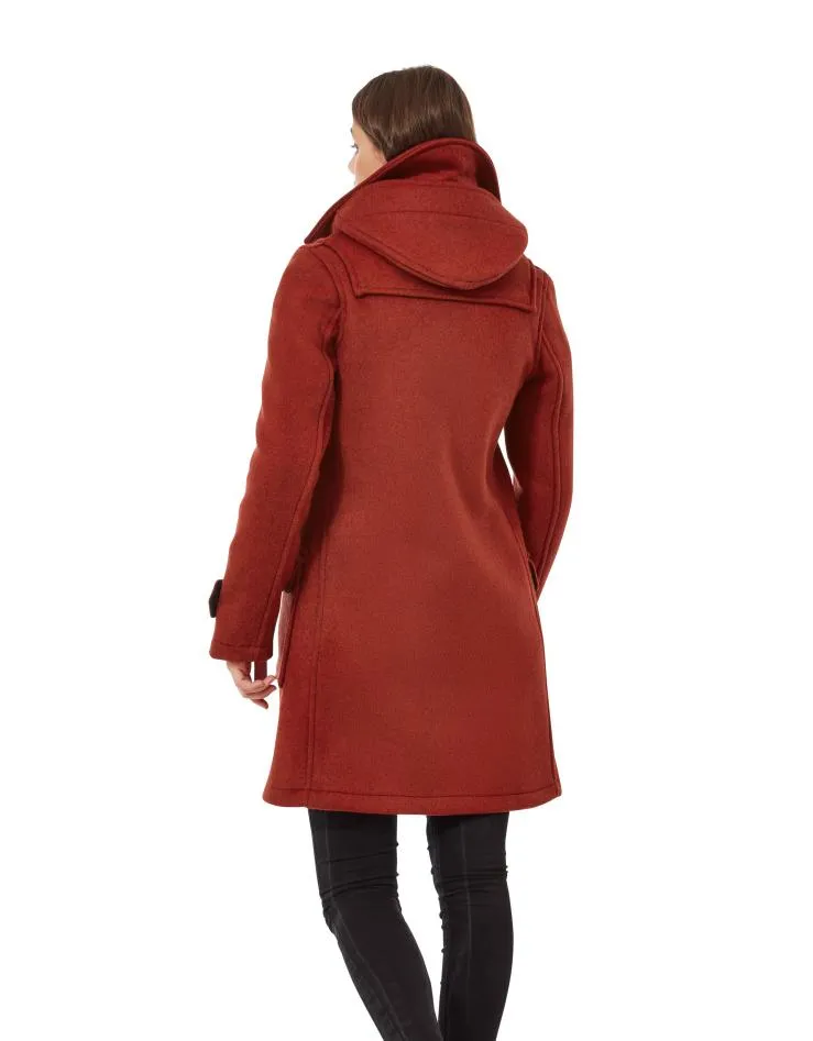 Women's London Classic Fit Duffle Coat - Burnt Orange