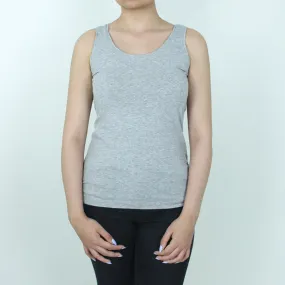 Women's Sleeveless Plain Top,Grey