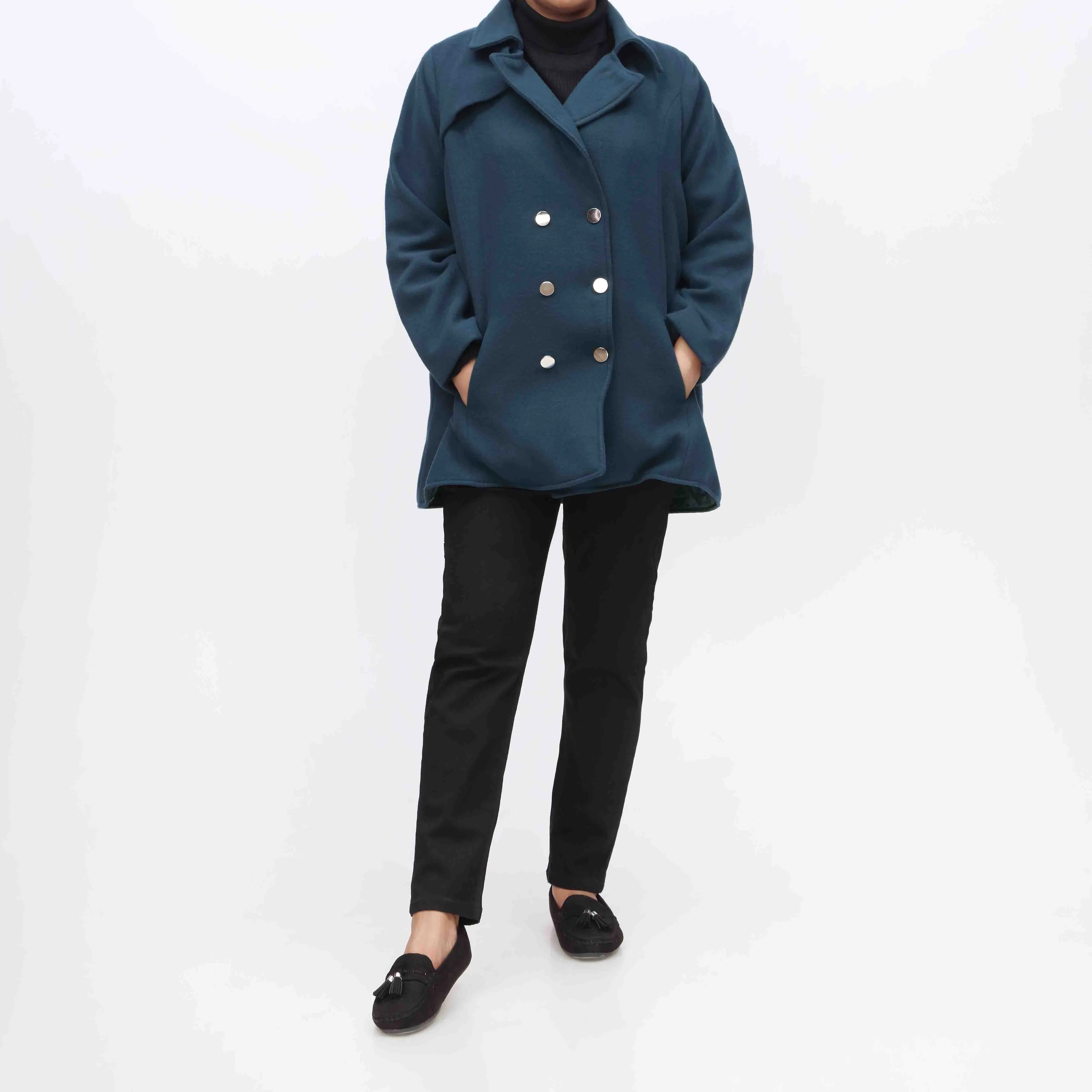 Woolen Button Coat PW3066