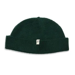 Woollen Fisherman Beanie Hat - Rust