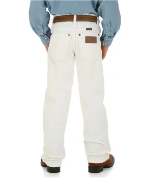 Wrangler Boy's Cowboy Cut White Jeans 1013MWBWI