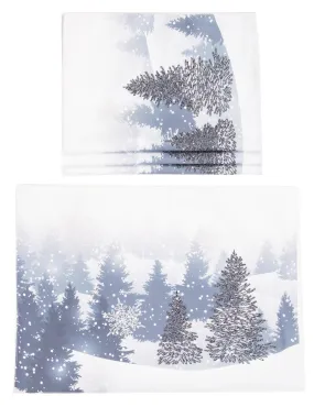 XD18910 Winter Wonderland 14''x20'' Placemats, Set of 4